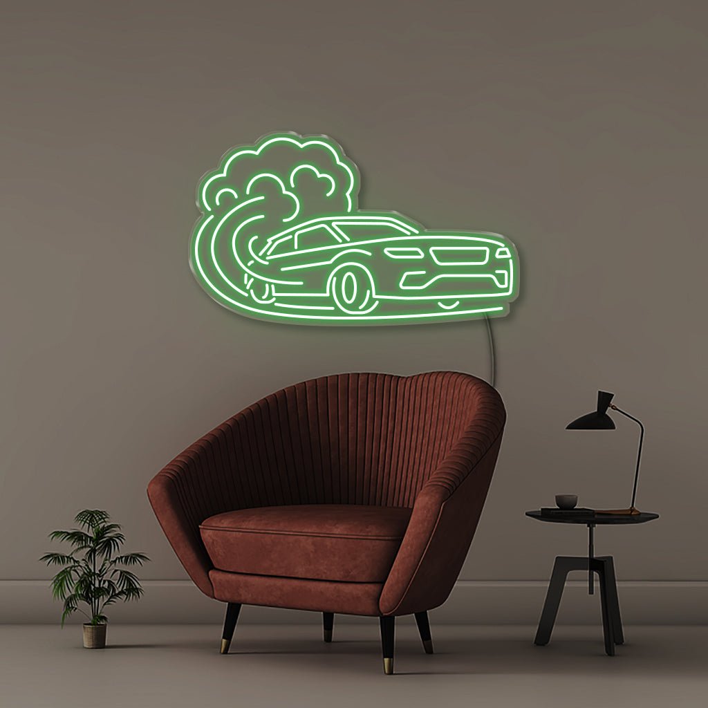 Fast Car 2 - Neonific - LED Neon Signs - 30" (76cm) - Green
