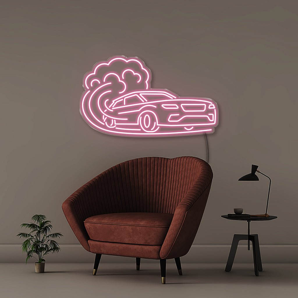 Fast Car 2 - Neonific - LED Neon Signs - 30" (76cm) - Light Pink
