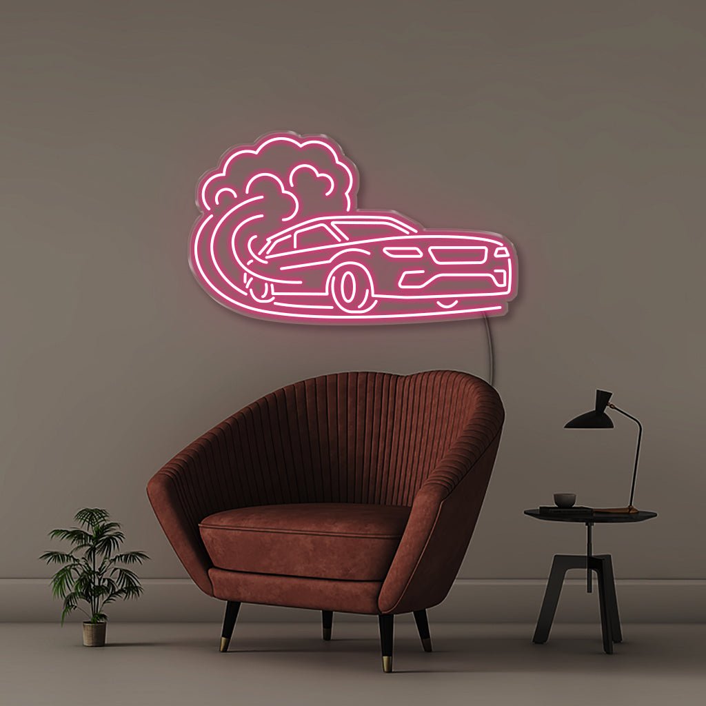 Fast Car 2 - Neonific - LED Neon Signs - 30" (76cm) - Pink