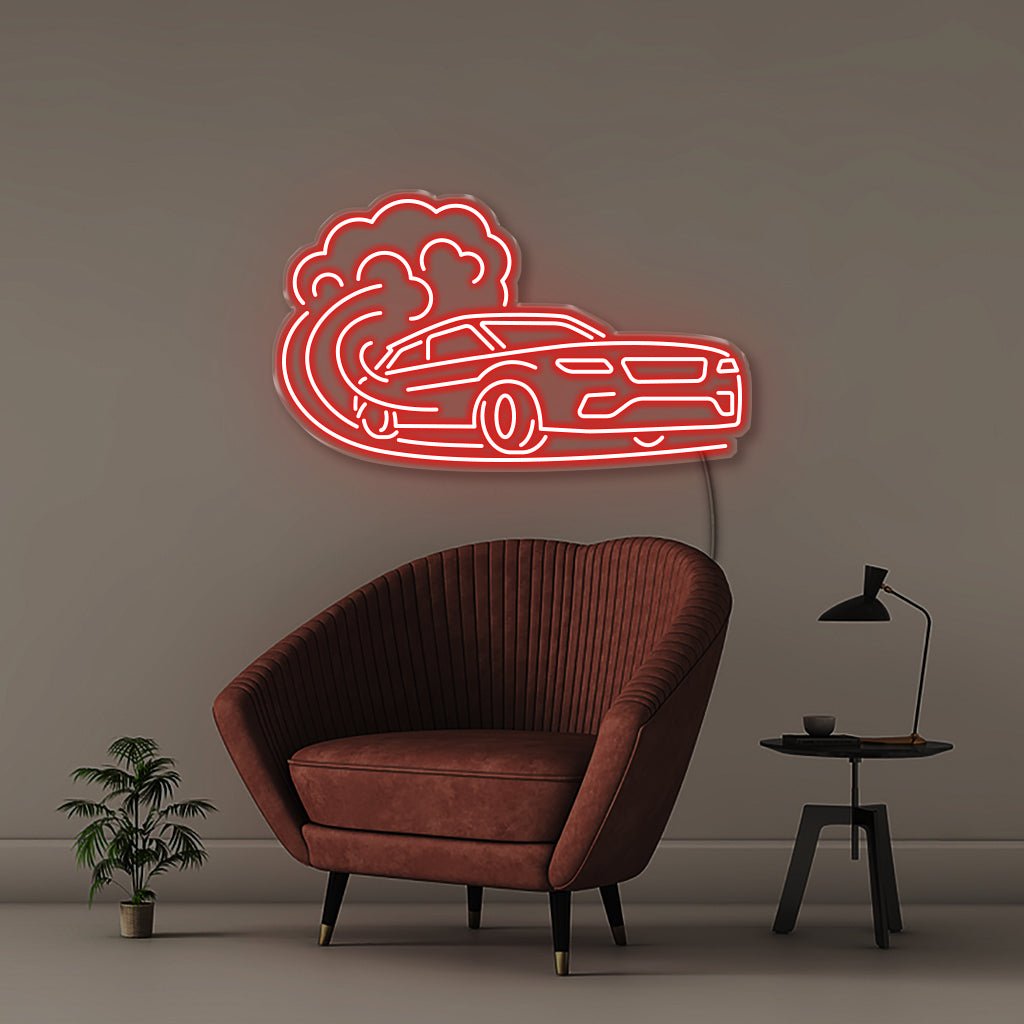 Fast Car 2 - Neonific - LED Neon Signs - 30" (76cm) - Red