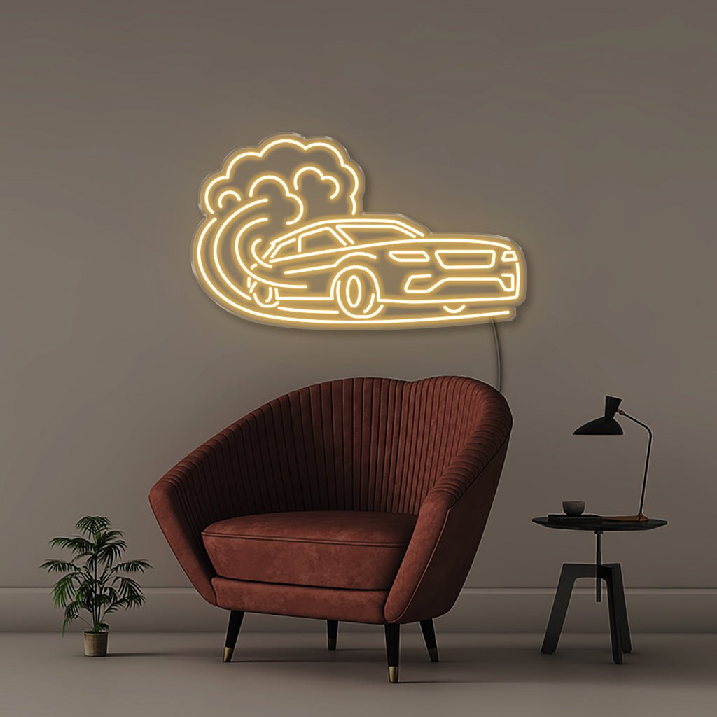 Fast Car 2 - Neonific - LED Neon Signs - 30" (76cm) - Warm White