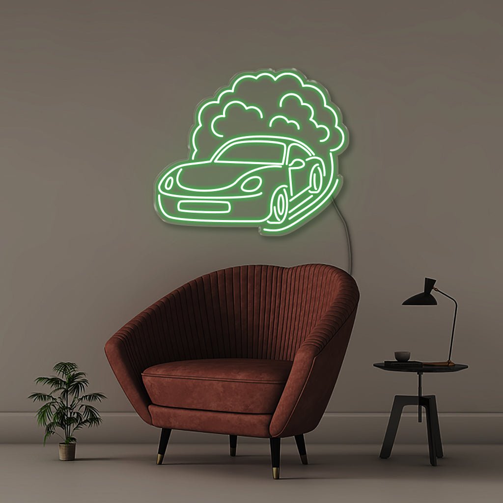 Fast Car - Neonific - LED Neon Signs - 50 CM - Blue