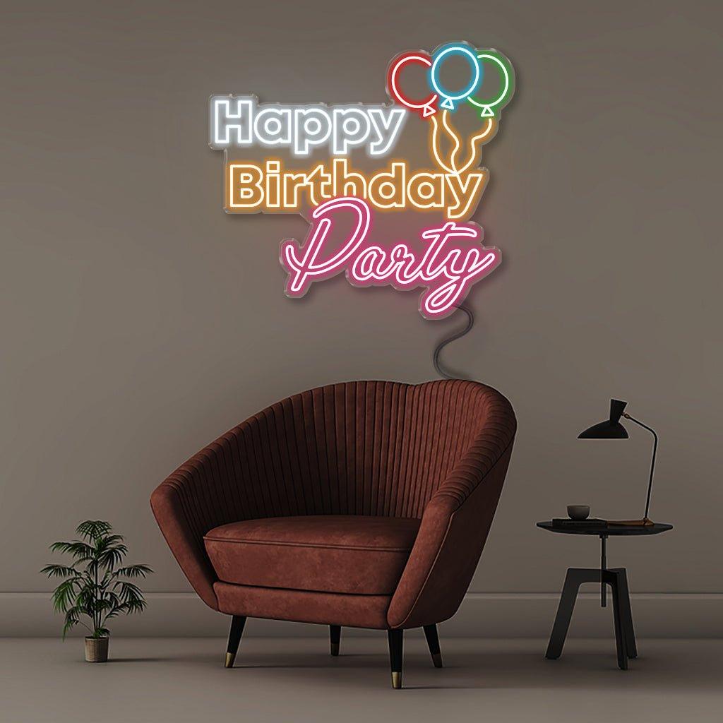 Happy Birthday Ballon - Neonific