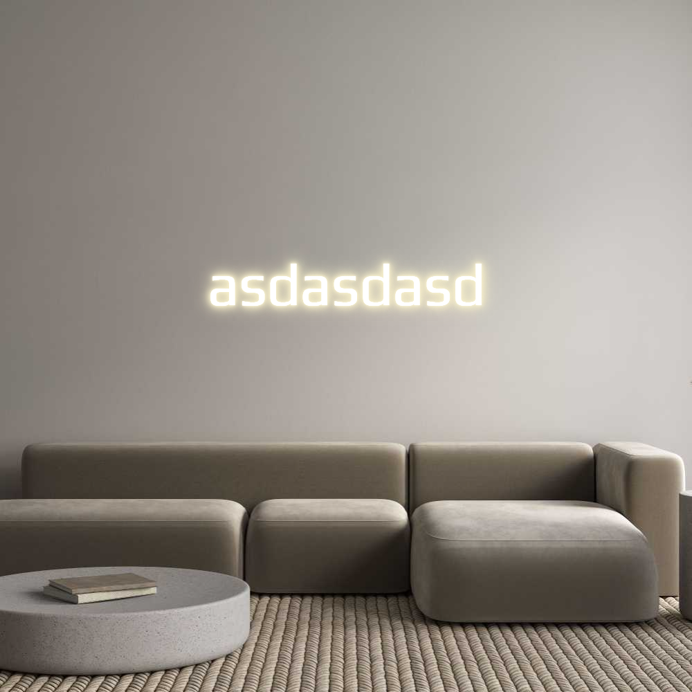 Custom LED Neon Sign: asdasdasd