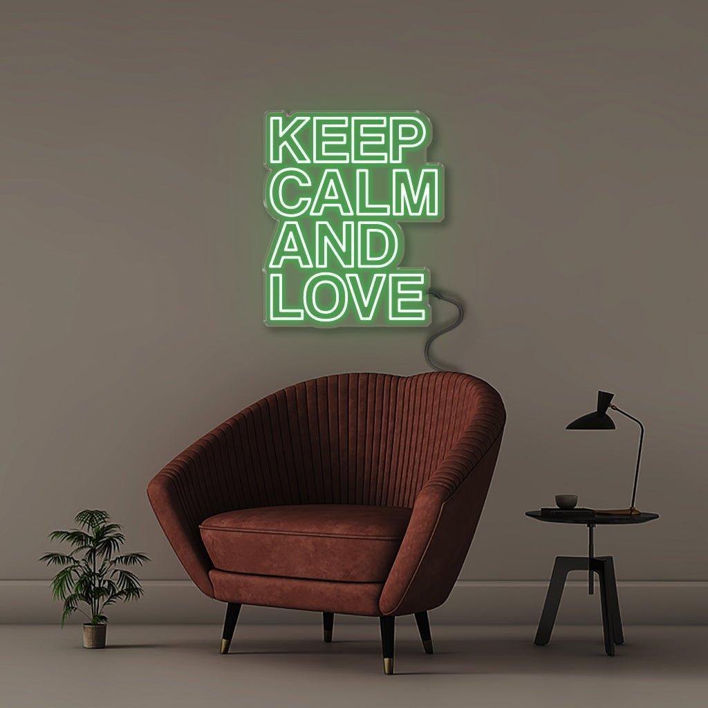 Keep Calm & Love - NEONIFIC
