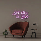 Let's Stay in Bed - Neonific - LED Neon Signs - 50 CM - Blue