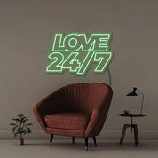 Love 247 - Neonific - LED Neon Signs - 50 CM - Blue