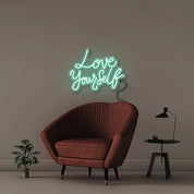 Love Yourself - Neonific - LED Neon Signs - 75 CM - Blue