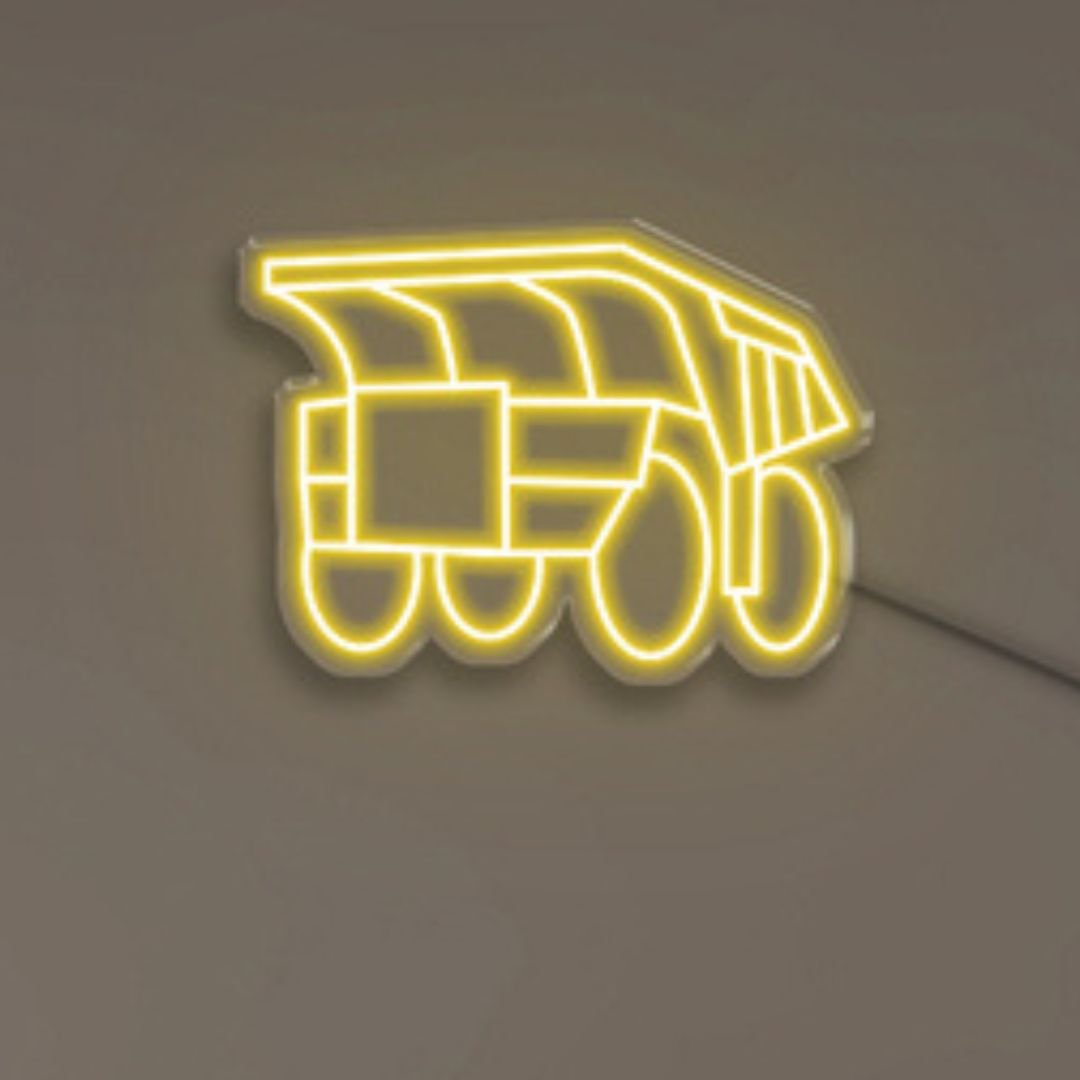Mining Truck - Neonific - LED Neon Signs - 24" (61cm) - Yellow
