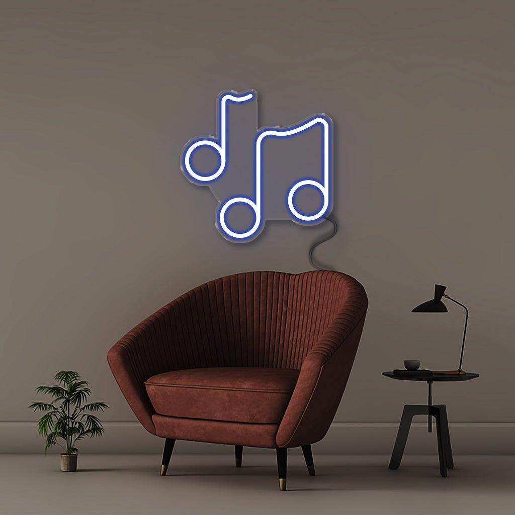 Music Note - Neonific - LED Neon Signs - 50 CM - Blue