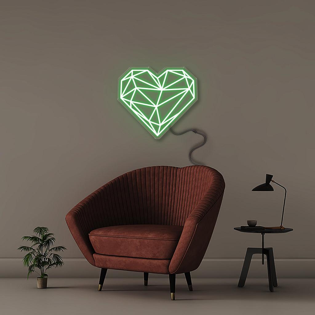 Geometric Heart - Neonific
