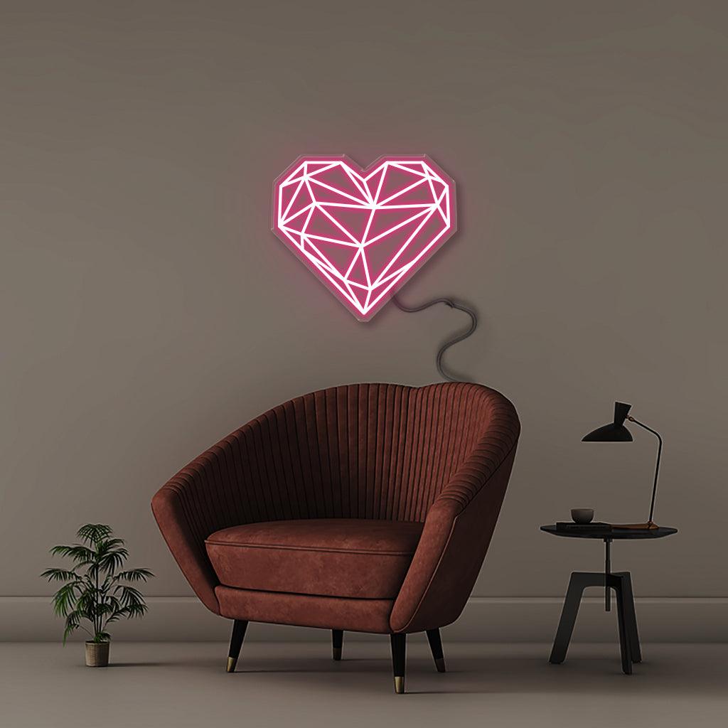 Geometric Heart - Neonific