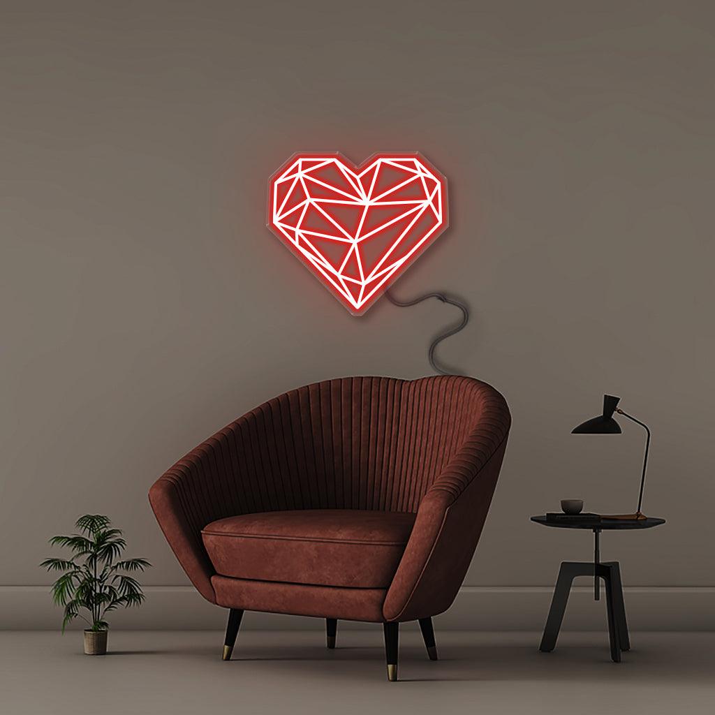 Geometric Heart - Neonific