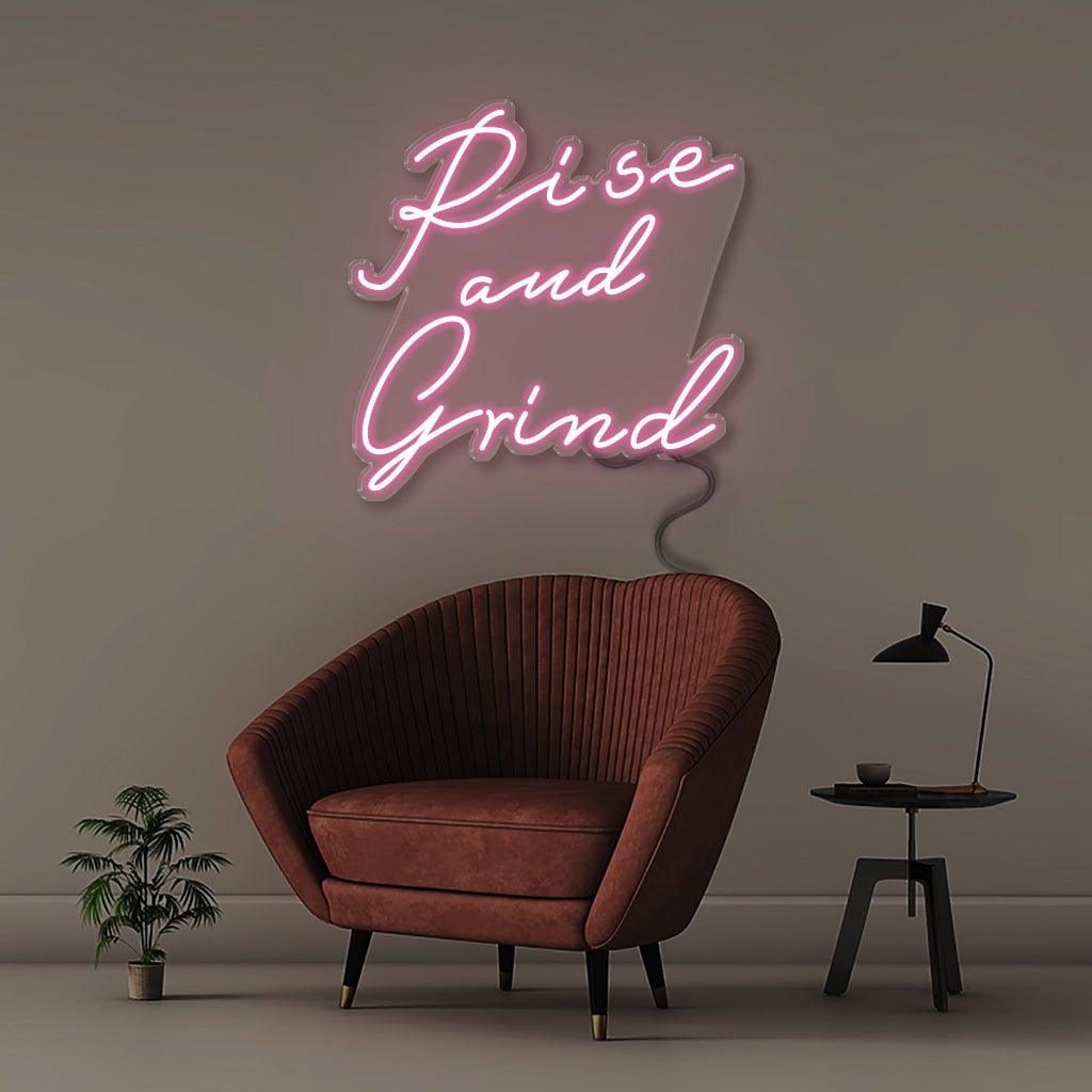 Neon Rise and Grind - Neonific - LED Neon Signs - 50 CM - Blue