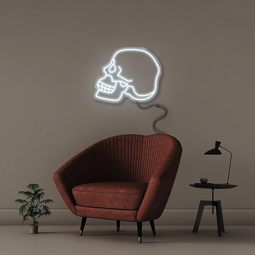 Neon Skull - Neonific - LED Neon Signs - 50 CM - Blue