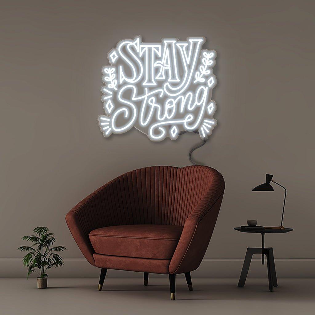 Neon Stay Strong - Neonific - LED Neon Signs - 75 CM - Blue