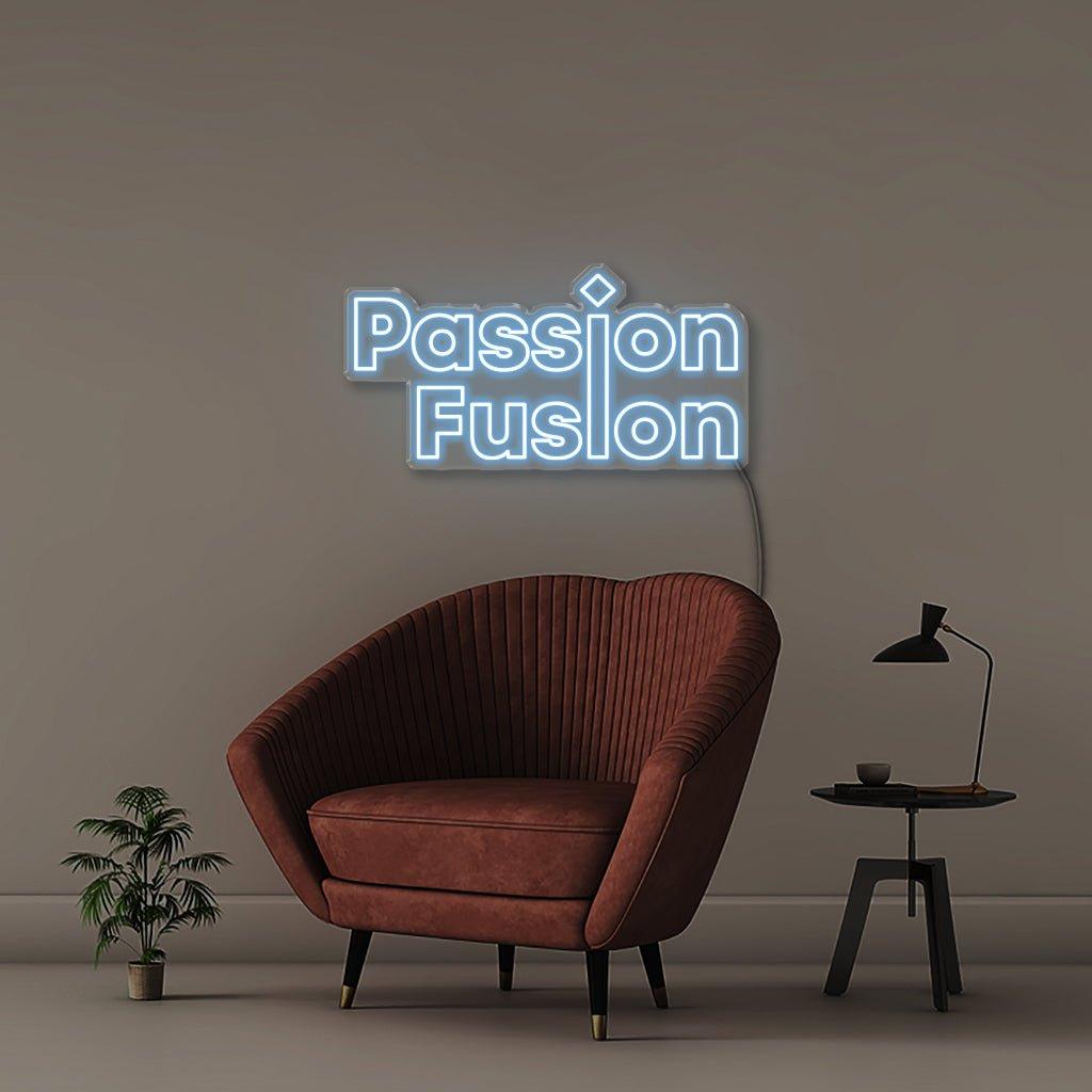 Passion Fusion - Neonific - LED Neon Signs - 75 CM - Blue