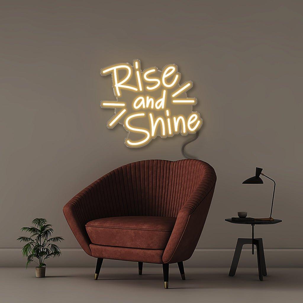 Rise and Shine - Neonific - LED Neon Signs - 50 CM - Blue