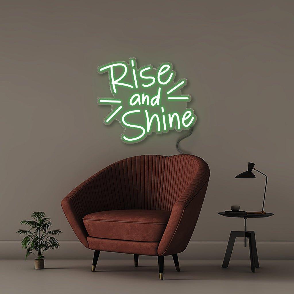 Rise and Shine - Neonific - LED Neon Signs - 50 CM - Blue