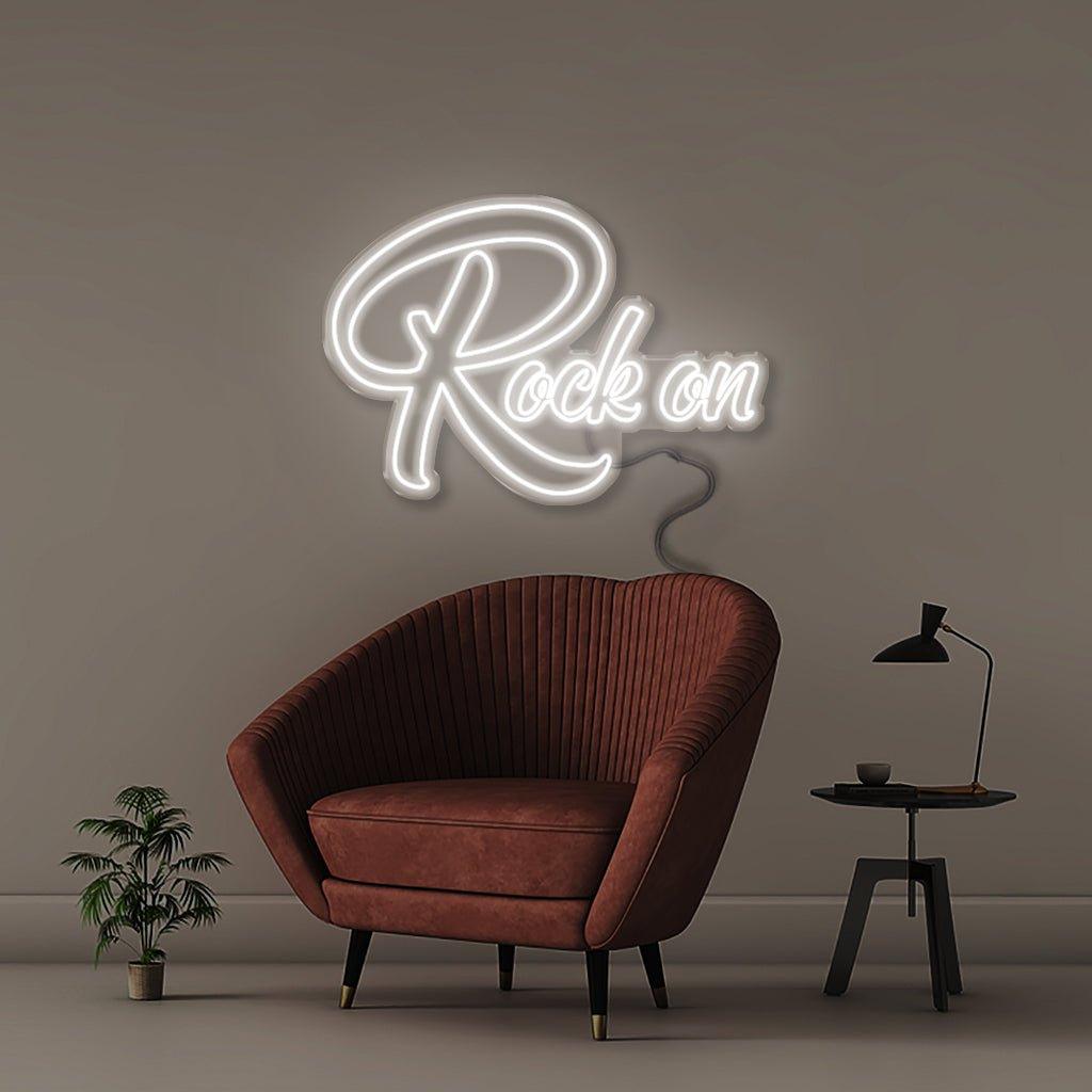 Rock On - Neonific - LED Neon Signs - 100 CM - Blue