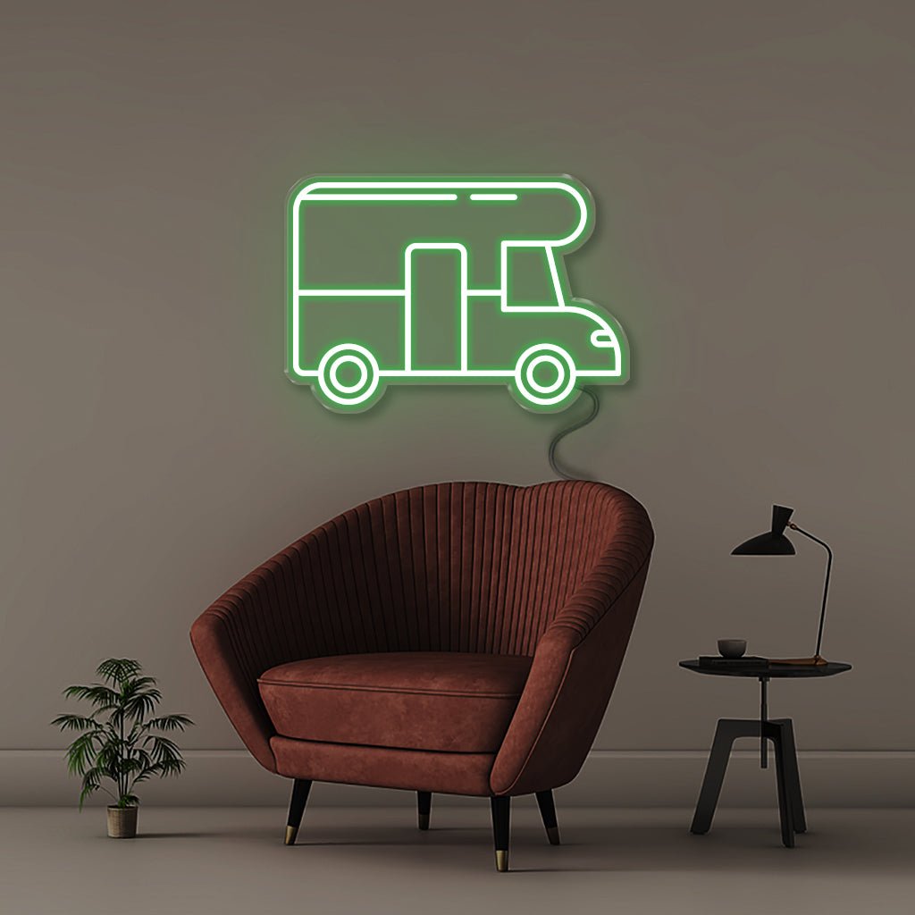RV Truck - Neonific - LED Neon Signs - 18" (46cm) - Green