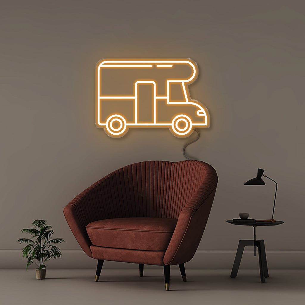 RV Truck - Neonific - LED Neon Signs - 18" (46cm) - Orange