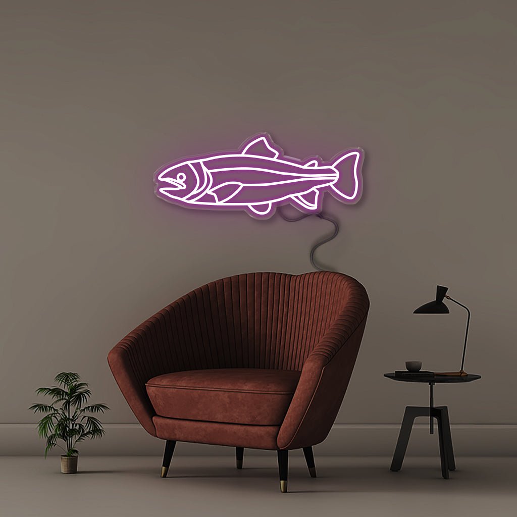 Salmon - Neonific - LED Neon Signs - 50 CM - Blue