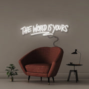 The world is yours - Neonific - LED Neon Signs - 30" (76cm) - White