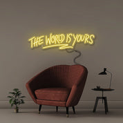 The world is yours - Neonific - LED Neon Signs - 30" (76cm) - Yellow