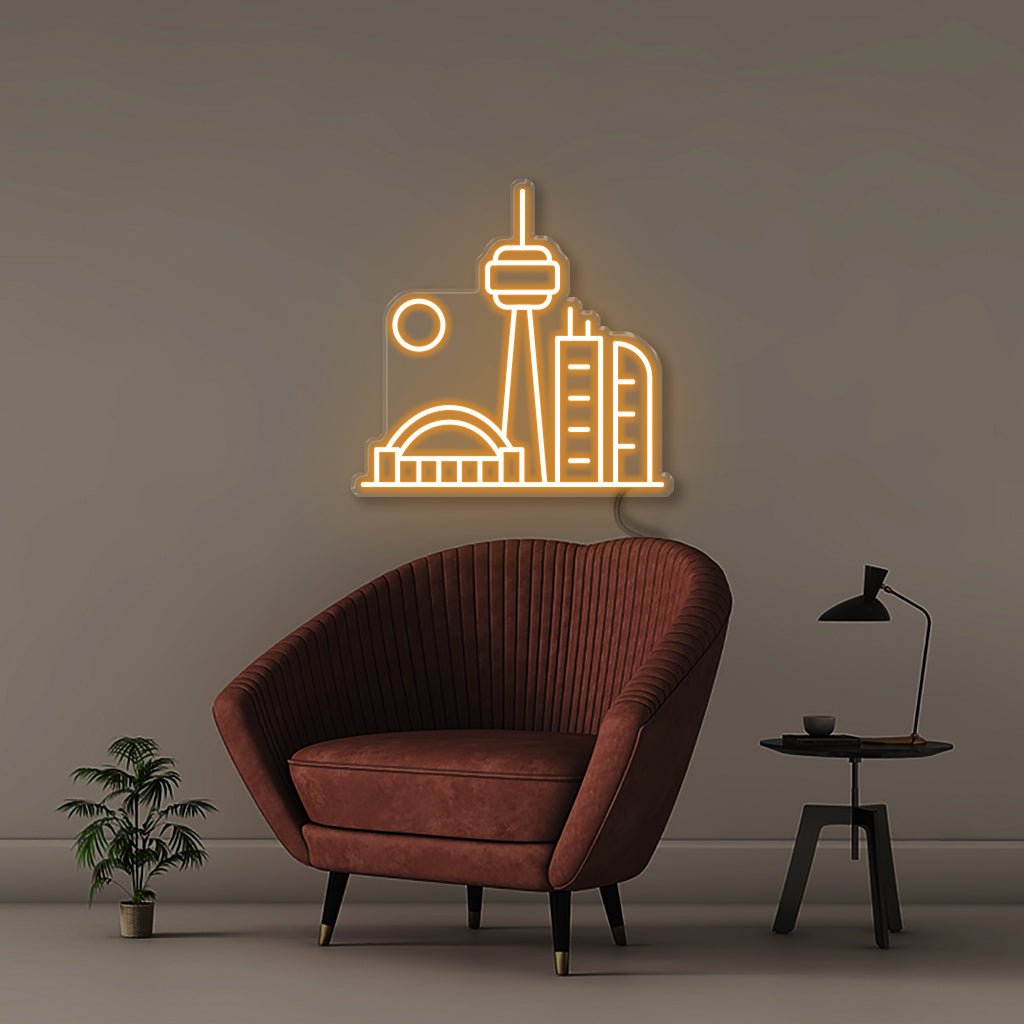 Toronto - Neonific - LED Neon Signs - 18" (48cm) - Orange