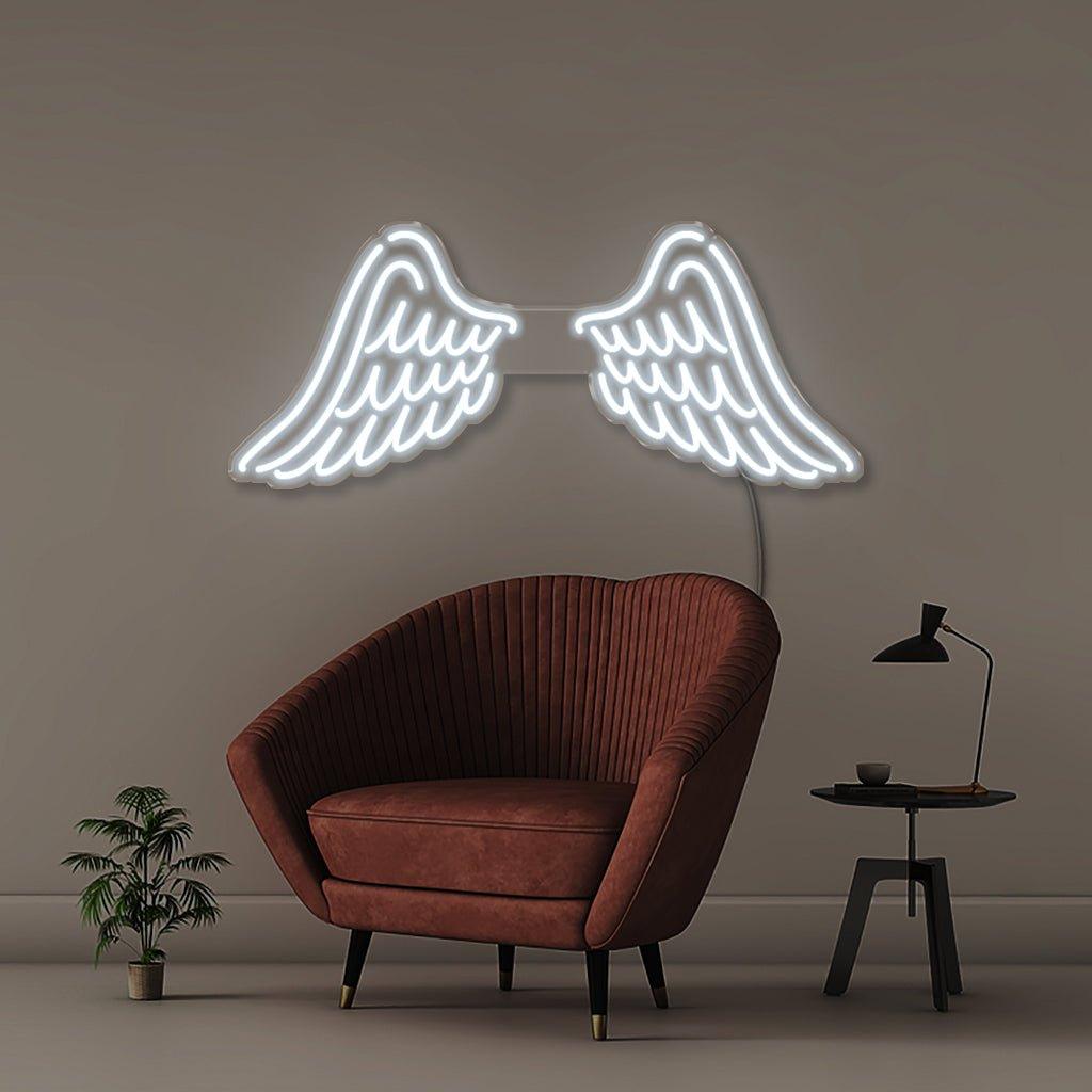 Wings - Neonific - LED Neon Signs - 30" (76cm) - Cool White