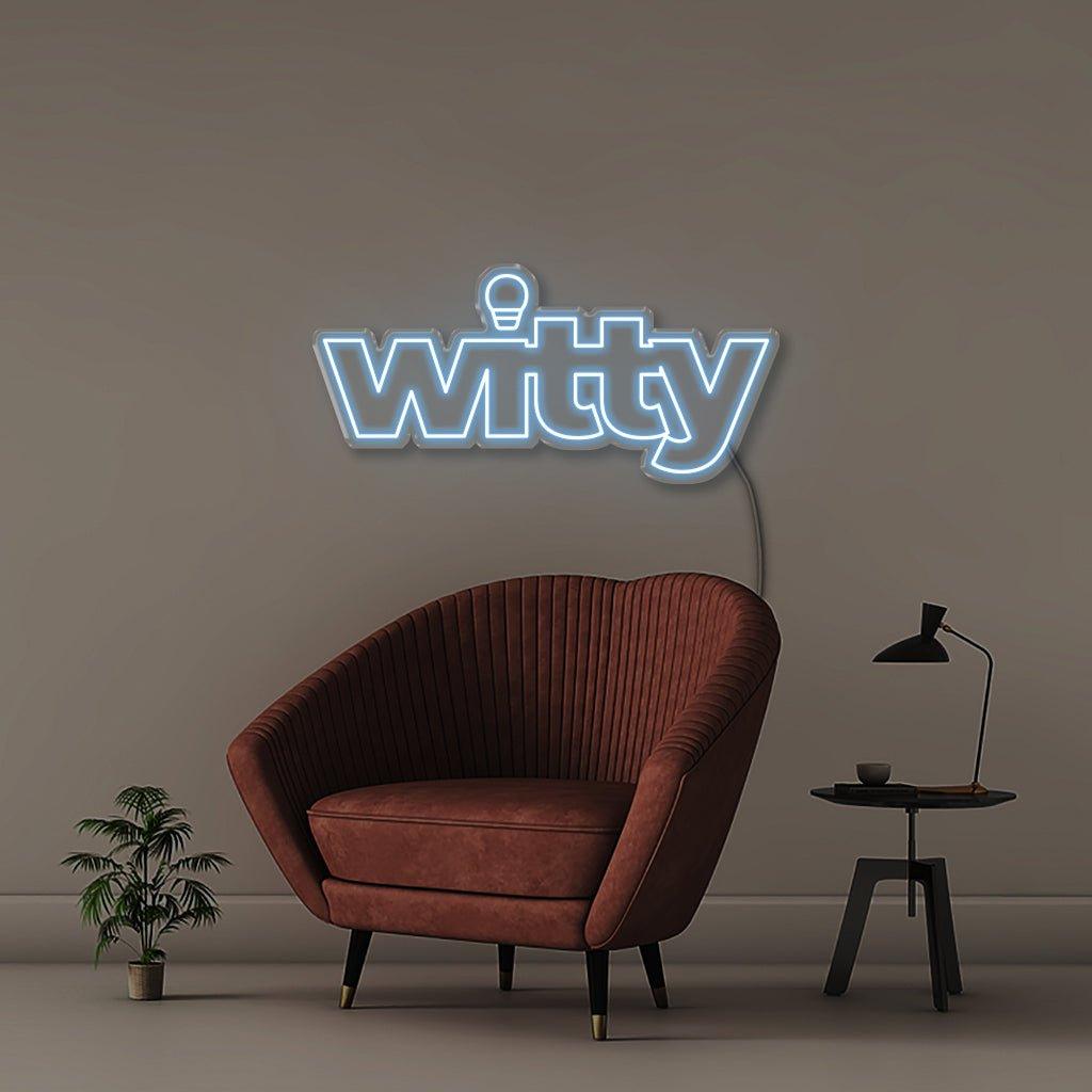 Witty - Neonific - LED Neon Signs - 24" (61cm) - Light Blue