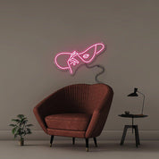 Woman in Hat - Neonific - LED Neon Signs - 30" (76cm) - Pink