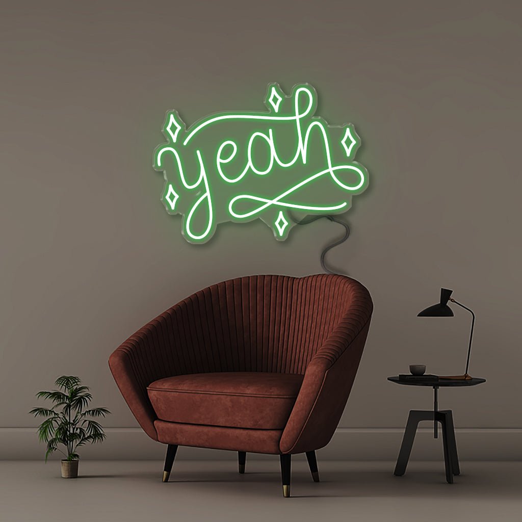 Yeah - Neonific - LED Neon Signs - 24" (61cm) - Green