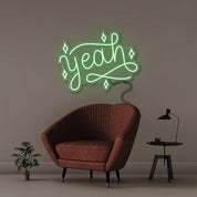 Yeah - Neonific - LED Neon Signs - 24" (61cm) - Green