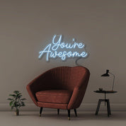 You're awesome - Neonific - LED Neon Signs - 18" (46cm) - Light Blue