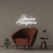 You're awesome - Neonific - LED Neon Signs - 18" (46cm) - White